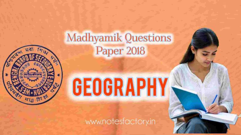 Read more about the article Madhyamik 2018 Geography Question Paper